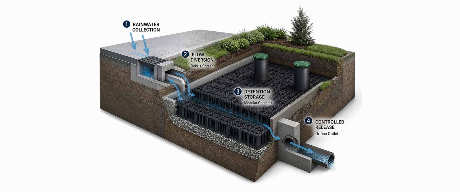 What Changes When Stormwater Detention Goes Underground